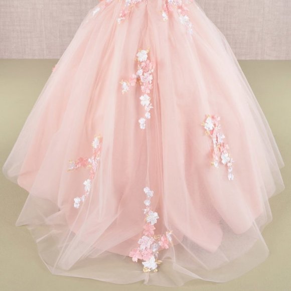 NEW DRESS FOR FORMAL OCCASIONS EMBROIDERED WITH FLORAL LACE FOR KIDS GL GK107 - Picture 12 of 12